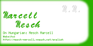 marcell mesch business card